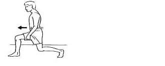 تمرین لانچ برای درمان درد جلوی زانو و ساییدگی کشکک زانو