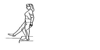 ایستادن روی پای اسیب دیده برای درمان درد جلوی زانو و ساییدگی کشکک زانو